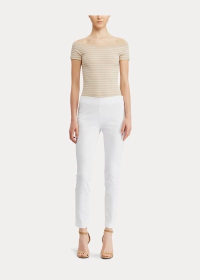 Women's Ralph Lauren Stretch Twill Skinny Pants | 386294KPM